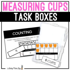 Measuring Cups Task Boxes - Counting Cups