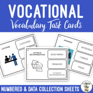 Vocation Vocabulary Task Cards