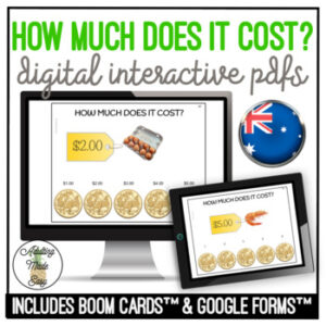 How Much Does It Cost? Digital Task Cards AUSTRALIAN
