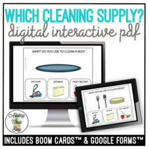 Which Cleaning Supply Do I Use Digital Task Cards