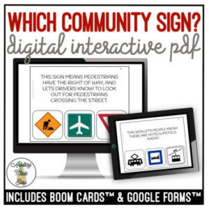 Which Community Sign? Mobility Training Digital Task Cards