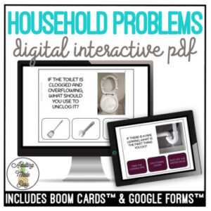 Common Household Problems Digital Task Cards