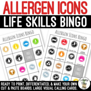 Allergen Icons BINGO Game