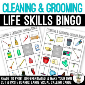 Cleaning and Grooming BINGO Game