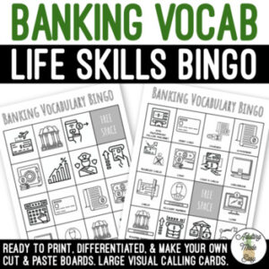 Banking Vocabulary BINGO Game