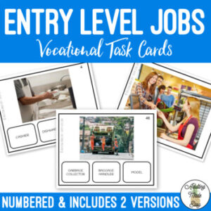Entry Level Jobs Task Cards