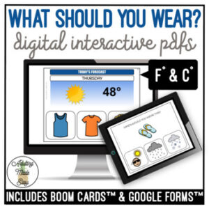 What Should You Wear? Digital Task Cards SS