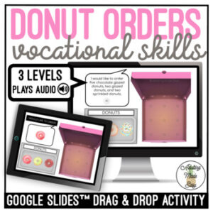 Donut Orders Drag & Drop Google Slides
