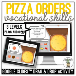 Pizza Orders Drag & Drop Google Slides