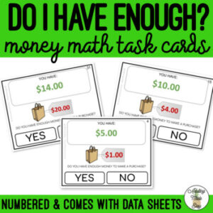 Do I Have Enough Money Task Cards