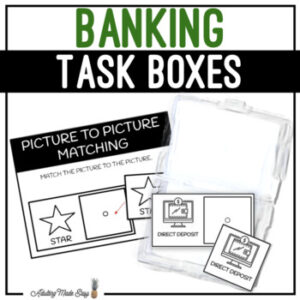 Banking Task Boxes - Picture to Picture