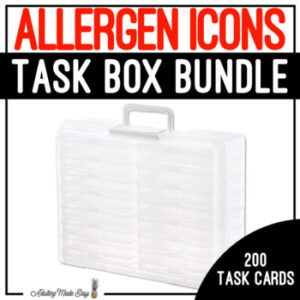 Allergen Icons Task Box Bundle