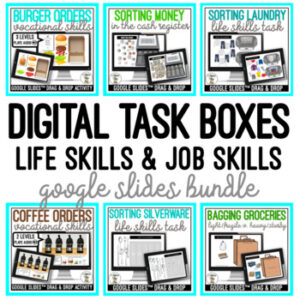 Digital Task Boxes - Life & Job Skills - Google Slides Drag & Drop Bundle