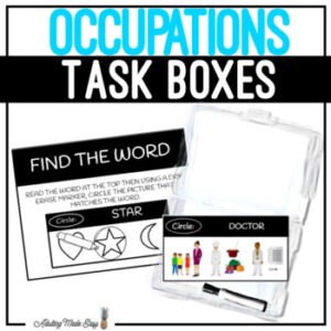 Occupations Task Boxes - Find The Word