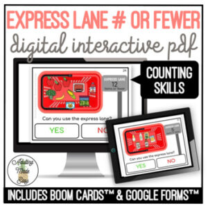 Express Lane # or Fewer Digital Task Cards SS