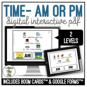 AM or PM Digital Interactive Activities SS