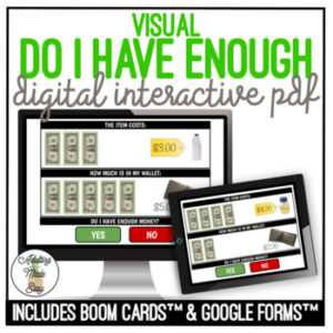Do I Have Enough? VISUAL Digital Task Cards