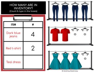 Counting Inventory - Clothing Store (typing) Boom Cards - Image 2