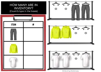 Counting Inventory - Clothing Store (typing) Boom Cards - Image 3