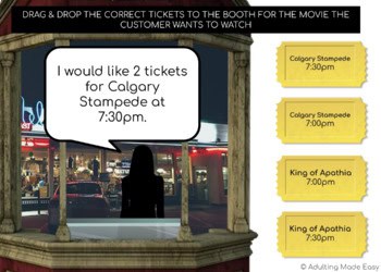 Movie Theater Ticket Booth Drag & Drop Boom Cards - Image 3