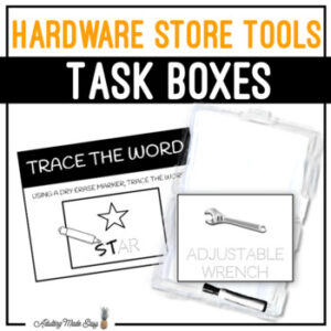 Hardware Store Tools Task Boxes - Trace The Word