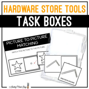Hardware Store Tools Task Boxes - Picture to Picture