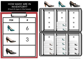 Counting Inventory - Shoe Store (typing) Boom Cards - Image 2