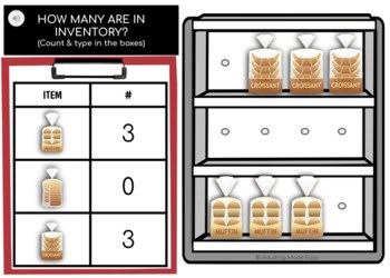 Counting Inventory - Grocery Store (typing) Boom Cards - Image 2