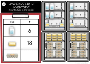 Counting Inventory - Grocery Store (typing) Boom Cards - Image 3