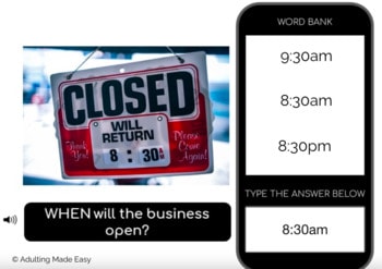 WH Questions Vocational Pictures Typing Boom Cards - Image 3