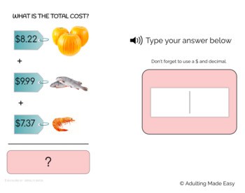 Shopping List Addition - 3 items - Level 2 Typing Boom Cards - Image 3