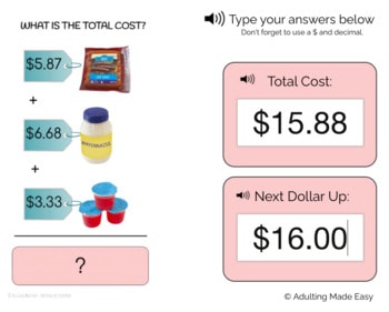 Shopping List Addition - 3 items - Level 3 Typing Boom Cards - Image 2