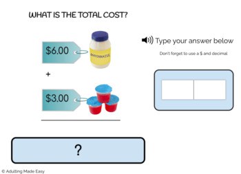 Shopping List Addition - 2 items - Level 1 Typing Boom Cards - Image 3