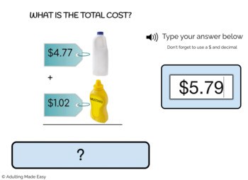 Shopping List Addition - 2 items - Level 2 Typing Boom Cards - Image 2