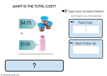 Shopping List Addition - 2 items - Level 3 Typing Boom Cards - Image 3