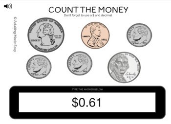 Counting Money - Coins Typing Boom Cards - Image 2