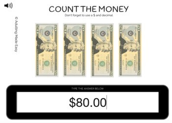 Counting Money - Bills Typing Boom Cards - Image 2