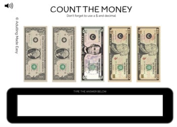 Counting Money - Bills Typing Boom Cards - Image 3