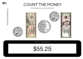 Counting Money - Bills & Coins Typing Boom Cards - Image 2