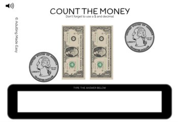 Counting Money - Bills & Coins Typing Boom Cards - Image 3