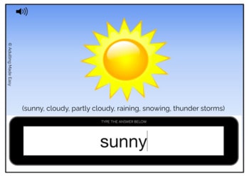 Weather Forecast - Symbols Typing Boom Cards FREEBIE - Image 2