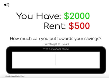 Budgeting for Savings Level 1 Typing Boom Cards - Image 3