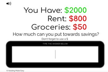 Budgeting for Savings Level 2 Typing Boom Cards - Image 3