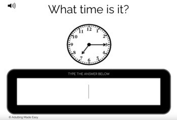 Analog Clocks - O'clock, half past, quarter to, quarter past - Typing Boom Cards - Image 3