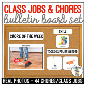 Classroom Jobs & Chores Bulletin Board Visuals