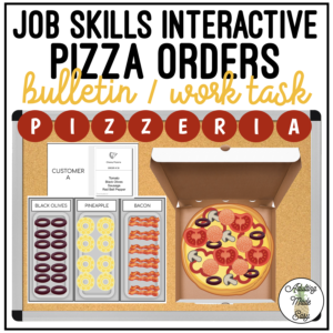 Pizza Order Interactive Bulletin Board Work Task