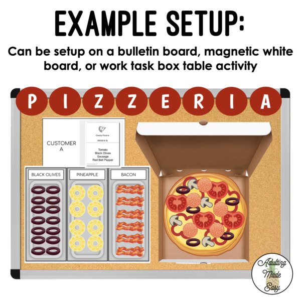 Pizza Order Interactive Bulletin Board Work Task - Image 5