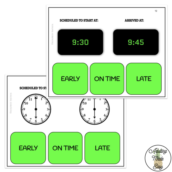Being Punctual Digital Task Cards - Image 3