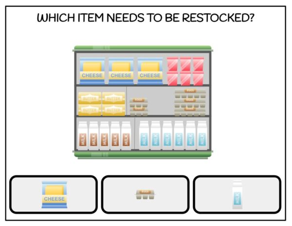 Restocking Groceries Digital Task Cards - Image 2