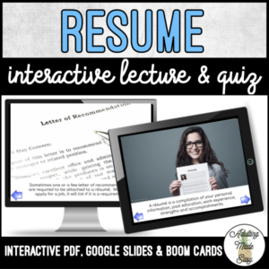 Unit 3 Resume - Digital Interactive Lecture